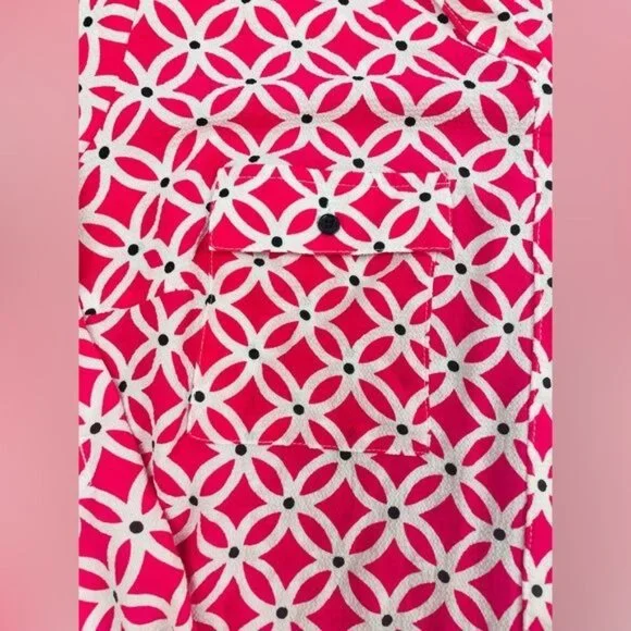 STUDIO WORKS Woman 2X Blouse Pink Front ZIP & 2 Pocket - Picture 7 of 15